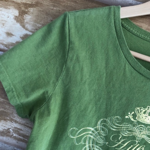 TOMMY Hilfiger scoop neck cap sleeve graphic tee size medium - Picture 4 of 7